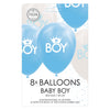 Balloons fils bébé bleu blanc 30 cm, 8e.