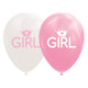 Balloons fille baby rose blanc 30 cm, 8e.
