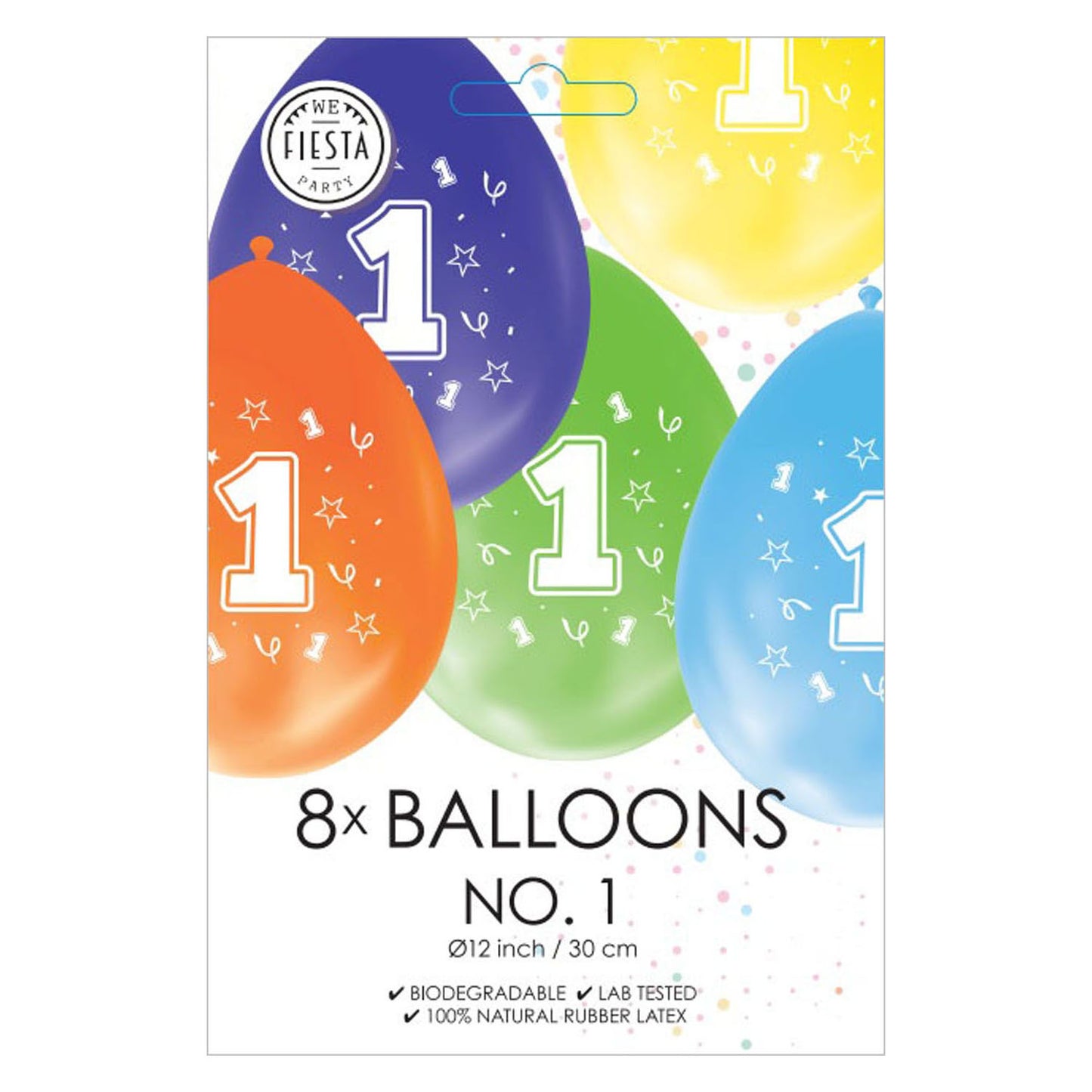 Ballons à 2 côtés imprimés numéro 1, 8e.