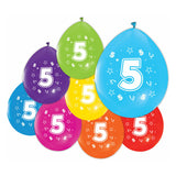 Ballons imprimés recto-verso Figure 5, 8pcs. - afbeelding 1