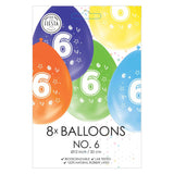 Ballons imprimés à 2 côtés numéro 6, 8e. - afbeelding 2