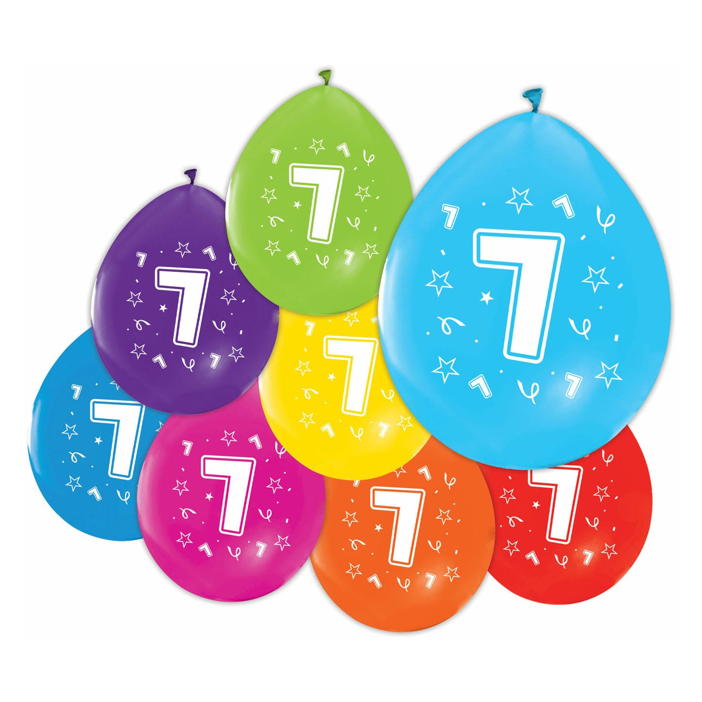 Ballons imprimés à 2 côtés numéro 7, 8e.