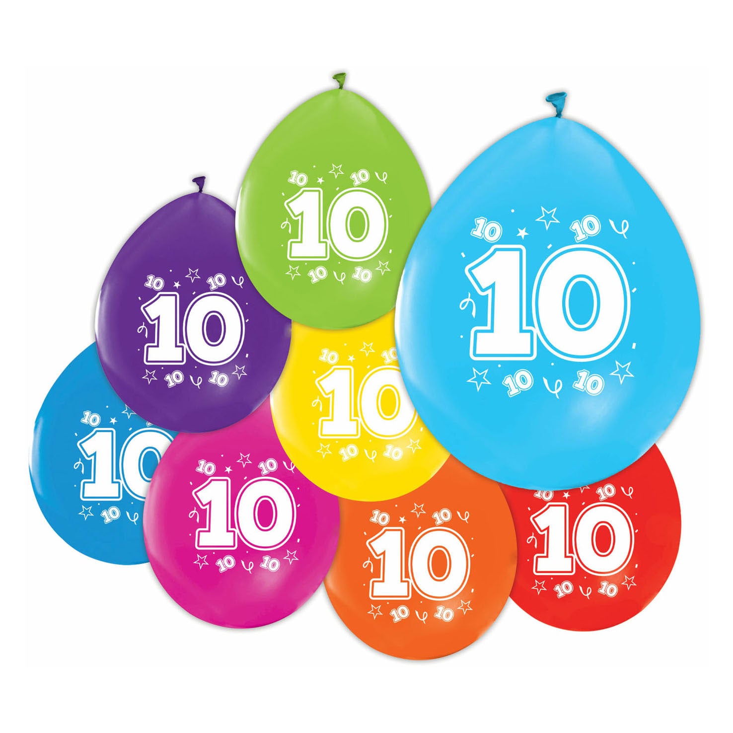 Ballons imprimés à 2 côtés Figure 10, 8e.