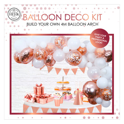 Ballons Boog Set Rose Gold