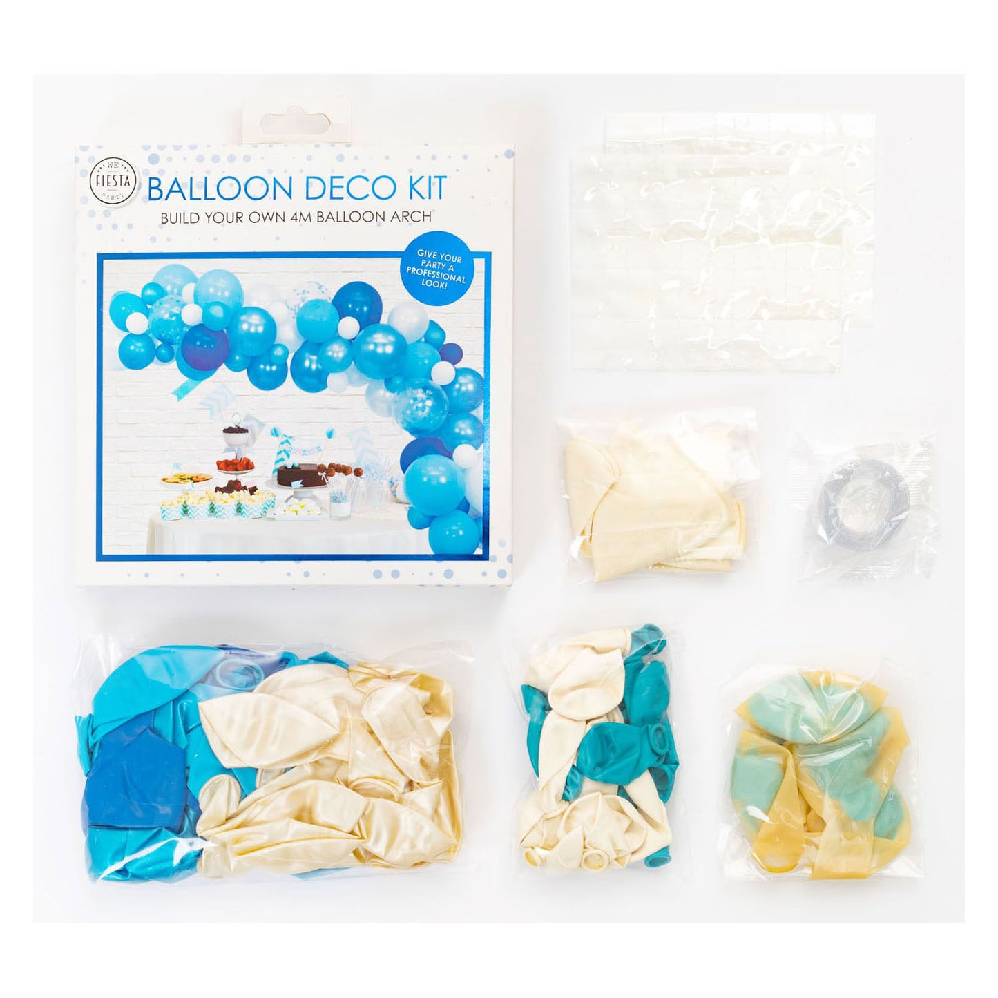 Ballons boog set bleu