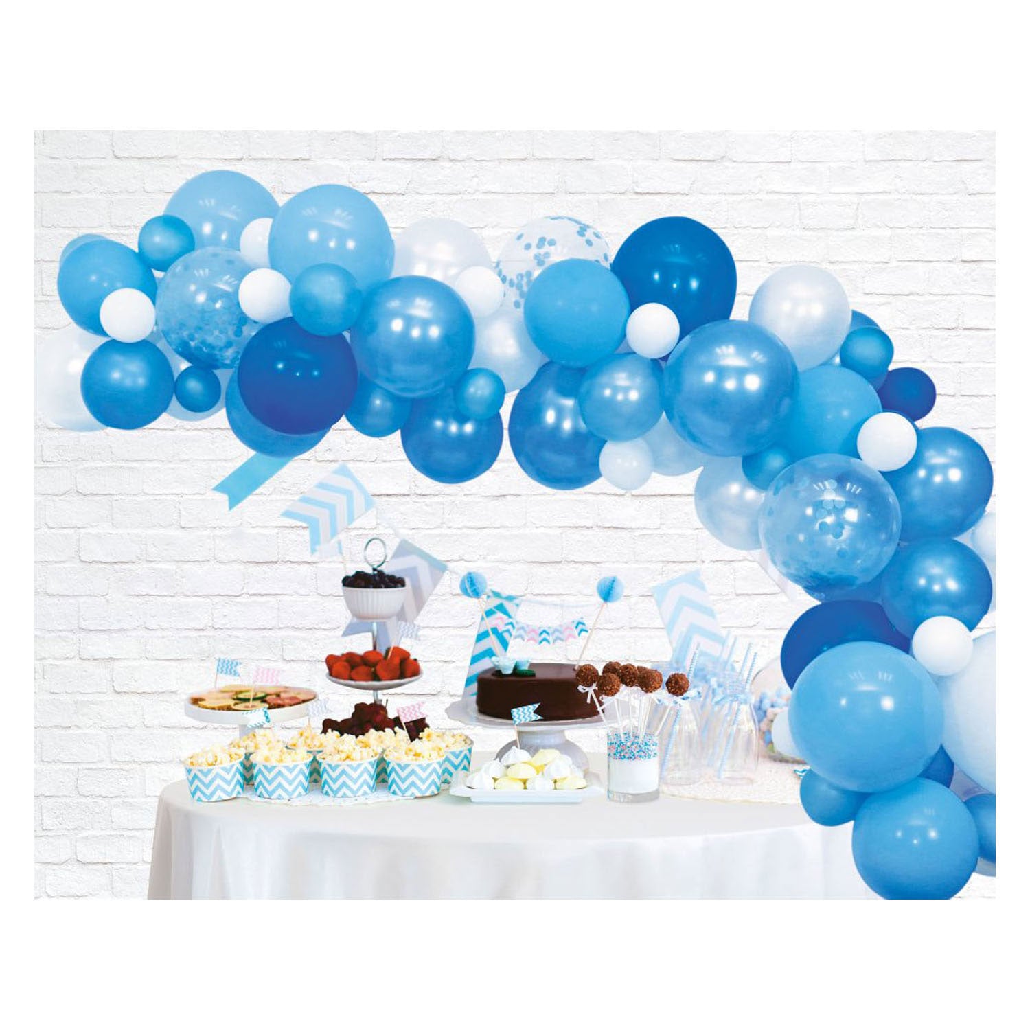 Ballons boog set bleu