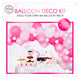 Ballons boog set rose