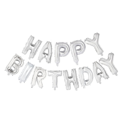 Texte de Folieballon Joyeux anniversaire Silver