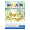 Texte de folieballon joyeux anniversaire or