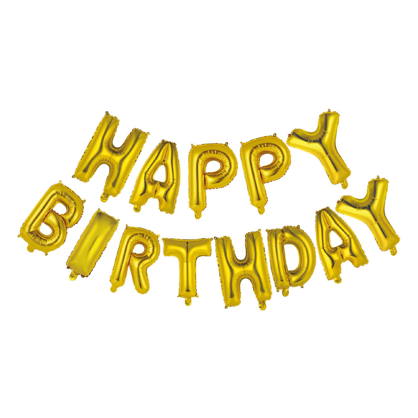 Texte de folieballon joyeux anniversaire or