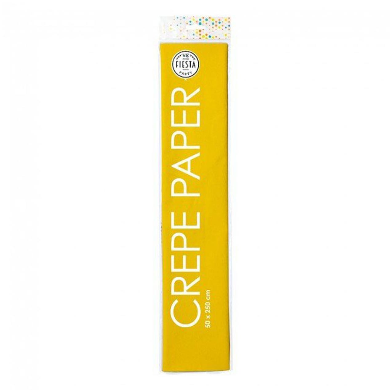 Globos Crepe Paper Geel, 50x250 cm