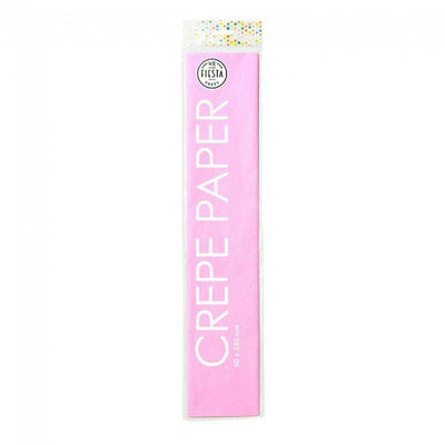 Paper Globos Crepe Rose bébé, 50x250 cm