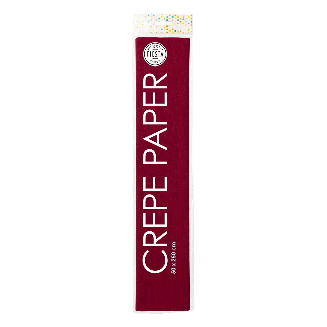 Bordeaux de papier Crepe Globos, 50x250 cm