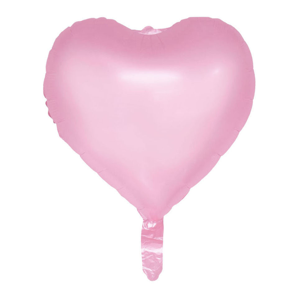 Ballon aluminium Globos 18 pouces coeurs aquarelles - rose pastel