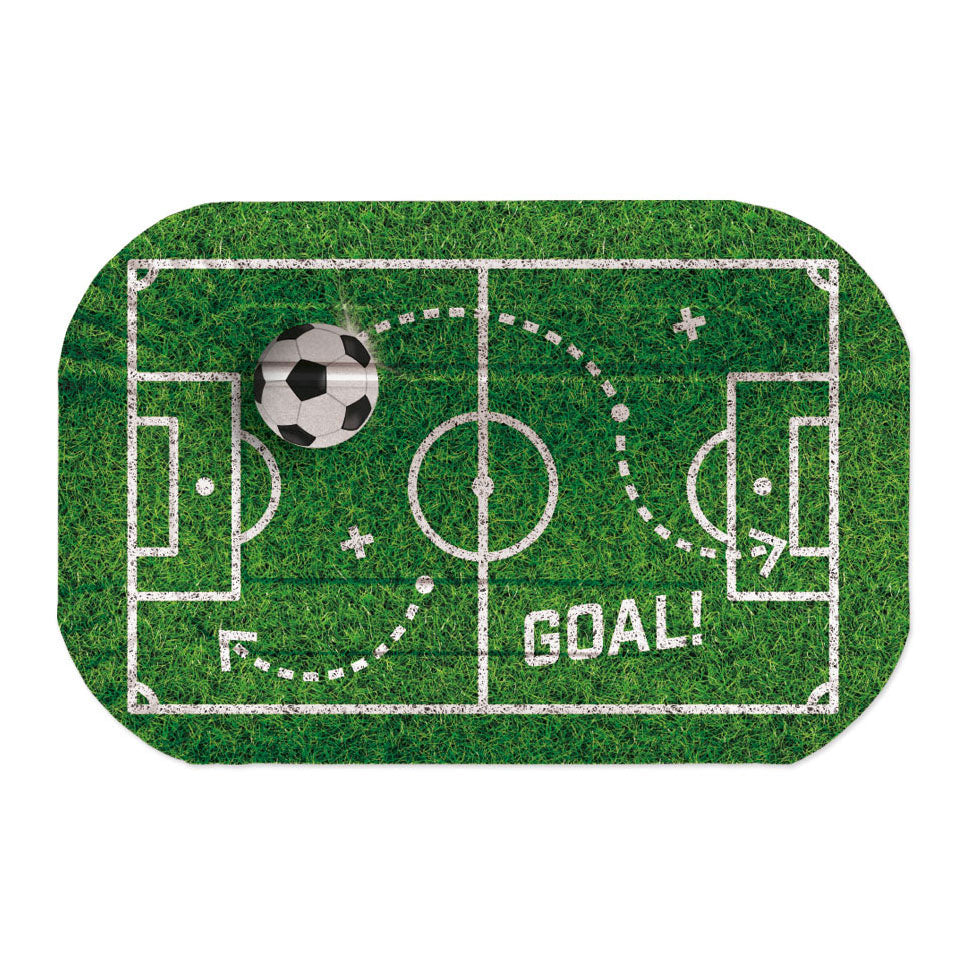 Plats de service en papier Globos 30x20cm football - 2 pcs.