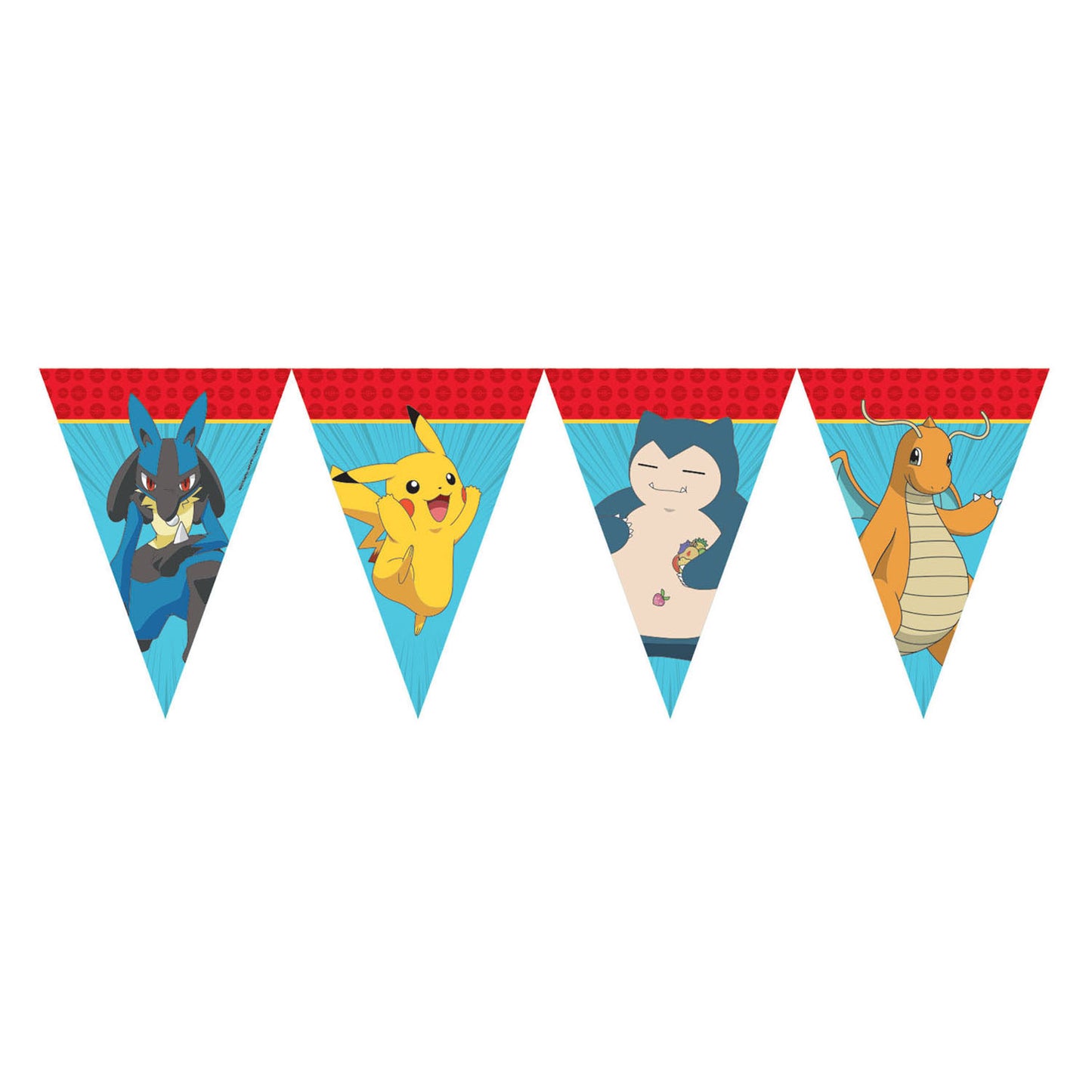 Bannière drapeau en papier Pokémon