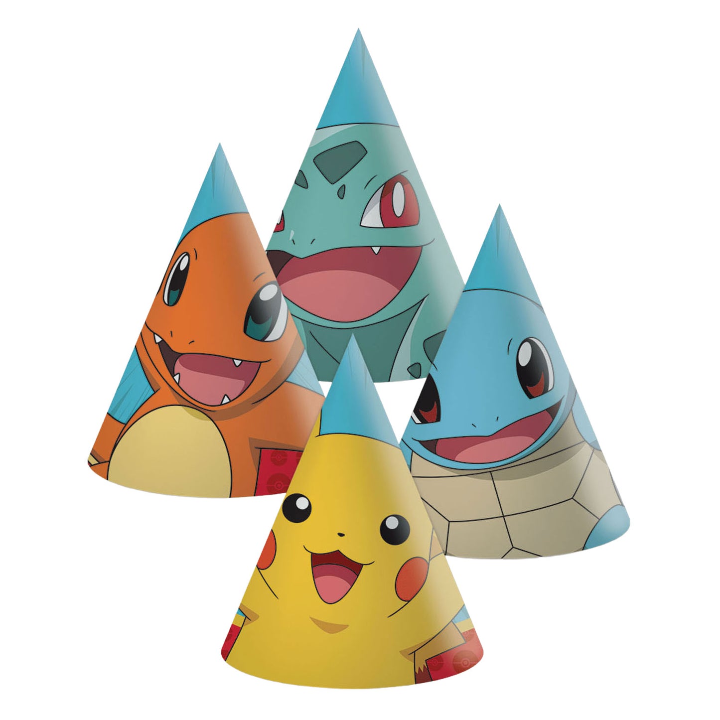Chapeaux en papier Pokemon 6 pièces | 2 pièces