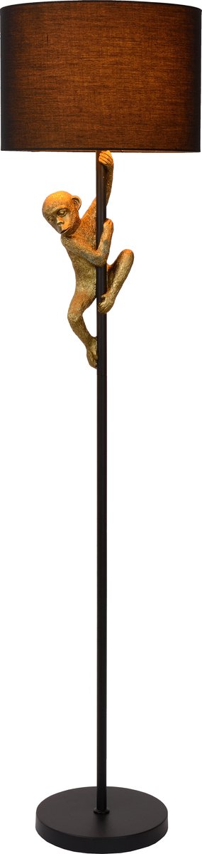 Lucide extravaganza chimpanzé - lampadaire - ø 35 cm - 1xe27 - noir