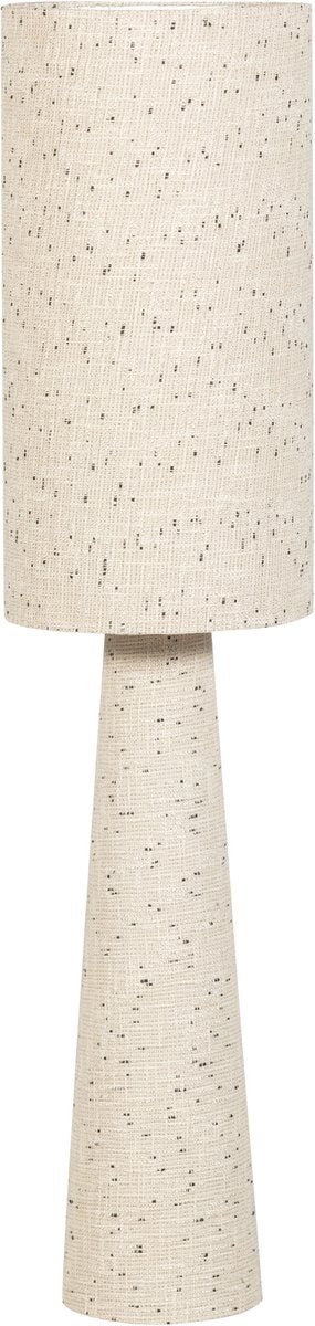 Lampadaire Woood loft - métal bouclé - naturel à pois 130xø30 cm