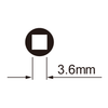 IceToolz Clé pour écrous de roue 12D5 pour écrous de 3,6 mm (carrés)