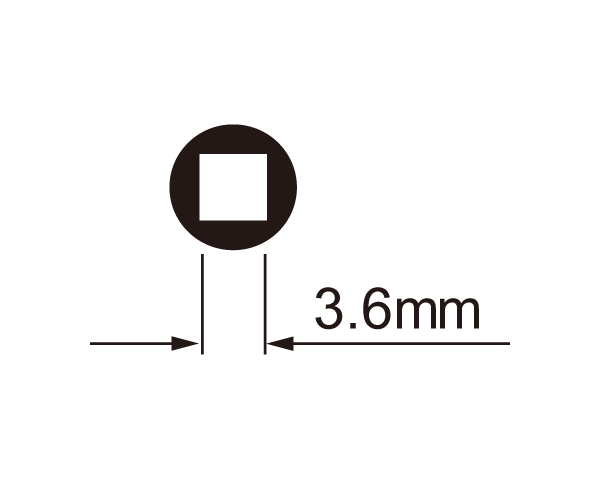 IceToolz Clé pour écrous de roue 12D5 pour écrous de 3,6 mm (carrés)