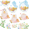 Creativ company feuilles 3d, bébé, feuille 21x30 cm, 4 feuilles 1 boîte
