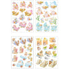 Creativ company feuilles 3d, bébé, feuille 21x30 cm, 4 feuilles 1 boîte
