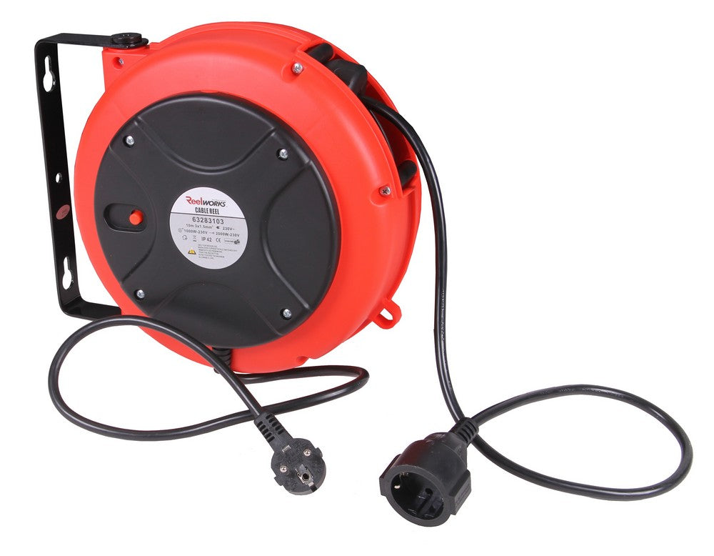 Reel du câble automatiquement pour le montage mural 230 volts (10 mètres)