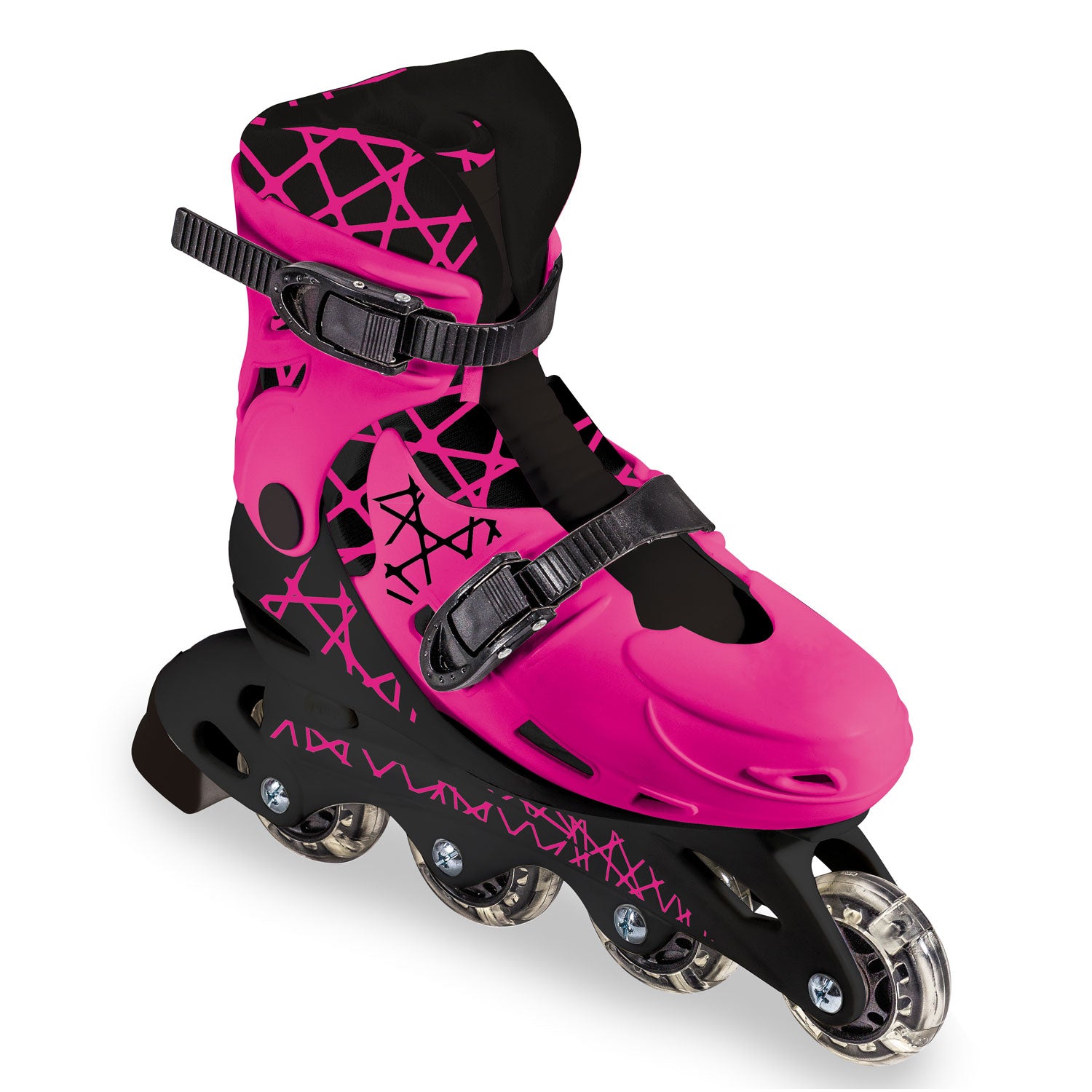 Patins à roues alignées Mondo rose, taille 33-36