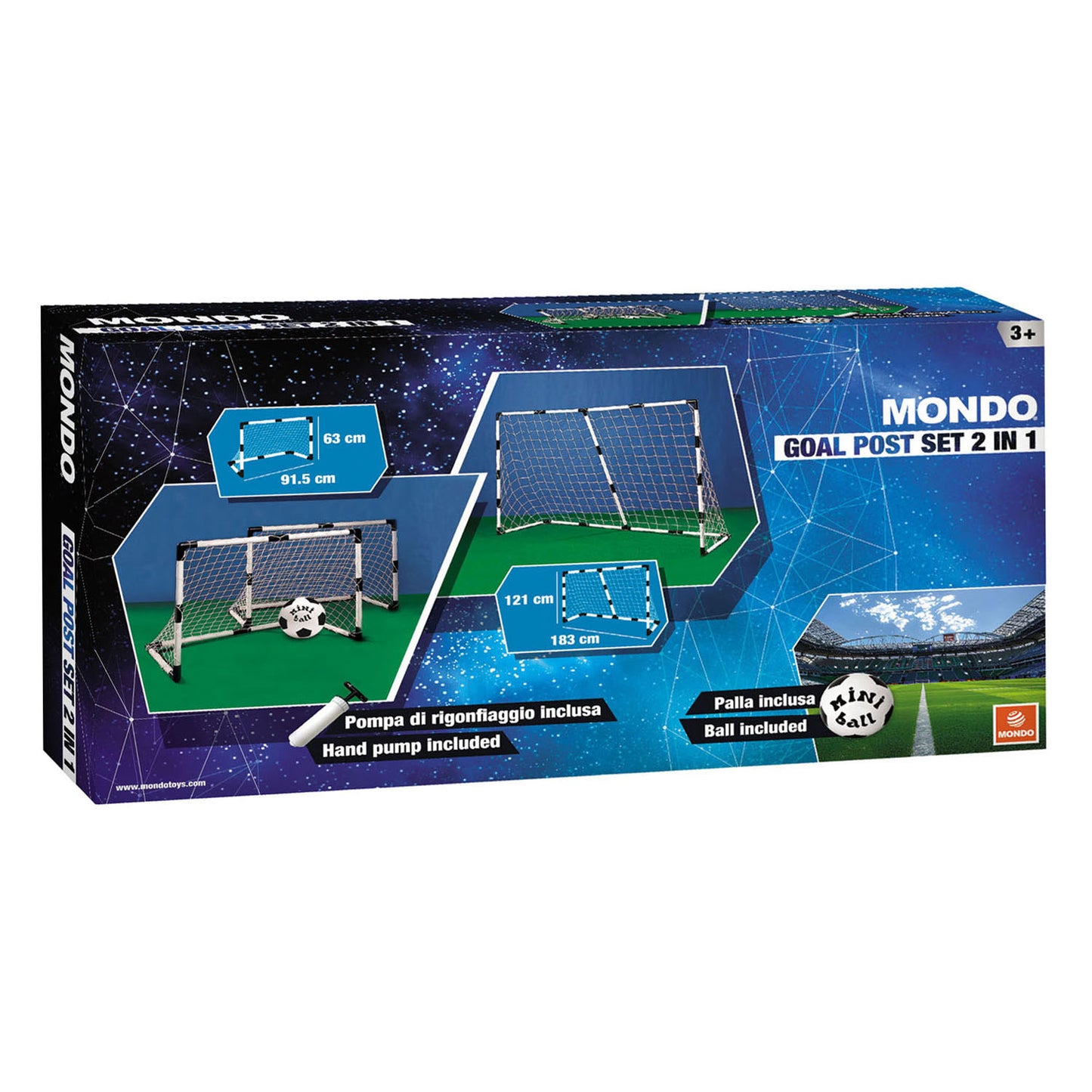 MONDO FOOTBOST OBJET 2 en 1 183x121 cm de haut