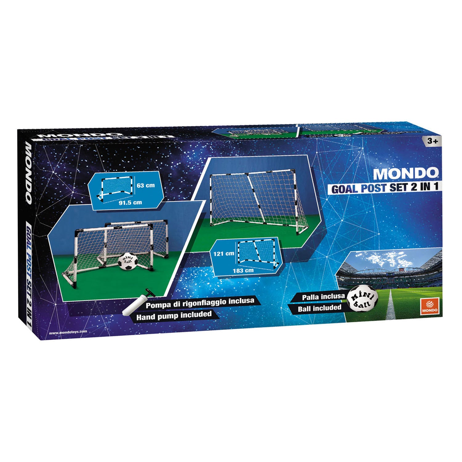 MONDO FOOTBOST OBJET 2 en 1 183x121 cm de haut