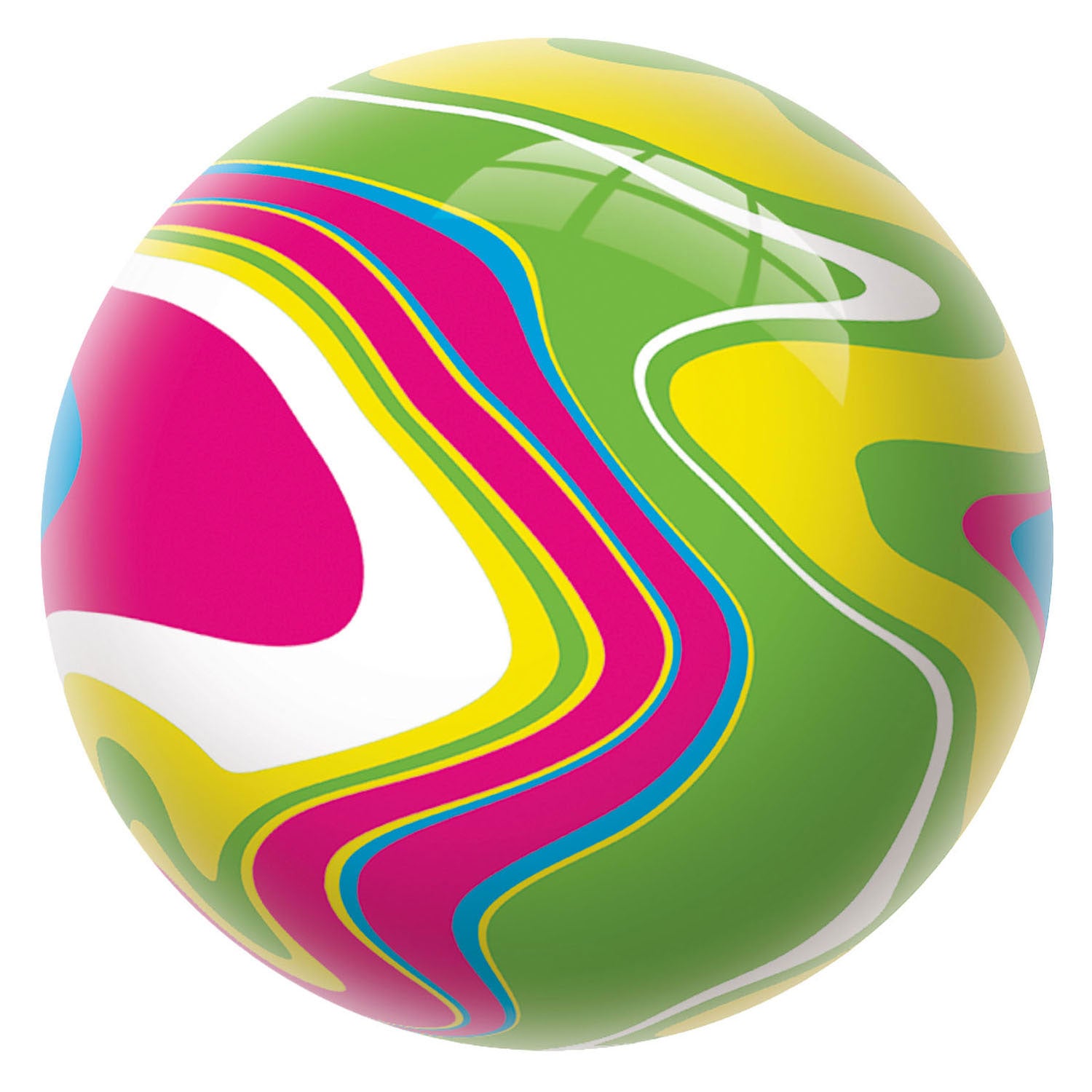 Boule déco Mondo marbre - 22cm