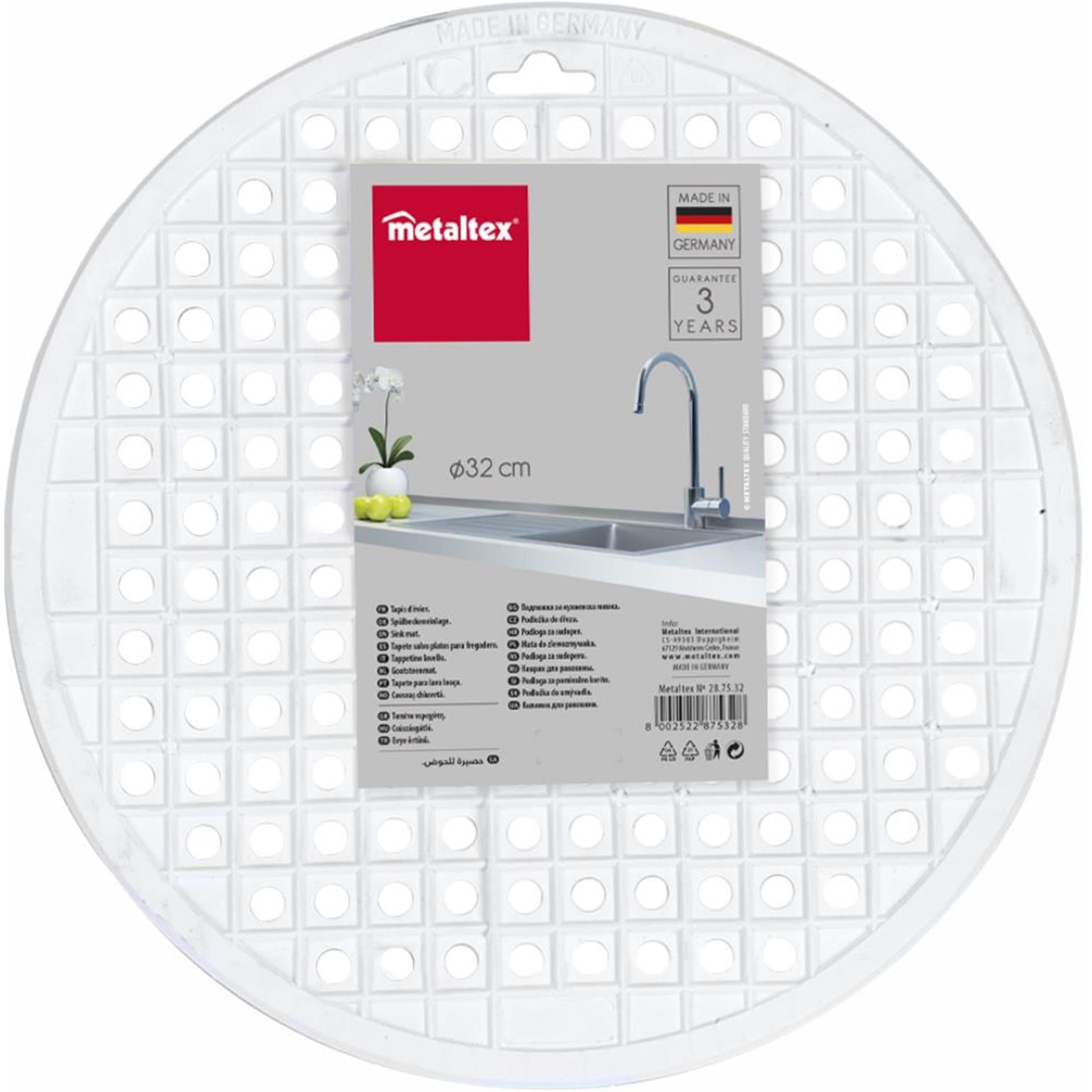 Tapis d'évier Metaltex rond ø32cm