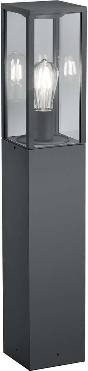 Trio garonne - lampadaire - anthracite - excl. 1x e27 7w - éclairage extérieur - ip44