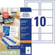 Cartes de visite avery 185g m2 85 x 54 mm mat