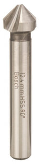 Bosch - foret conique à fraiser hss avec 3 plaques de perçage, DIN 335 12,4 mm, m6, 56 mm, 8 mm
