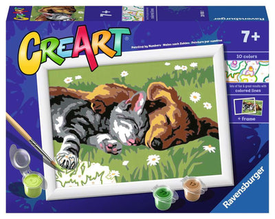 Ravensburger Creart peinture sur le nombre de chats et de chiens endormis