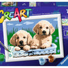 Ravensburger Creart peinture sur numéro de jolis chiots