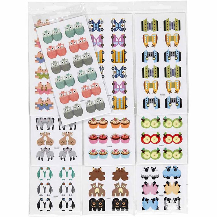 Autocollants index d'entreprise Creativ, feuille 7,5x15 cm, 10 boîtes 1 boîte