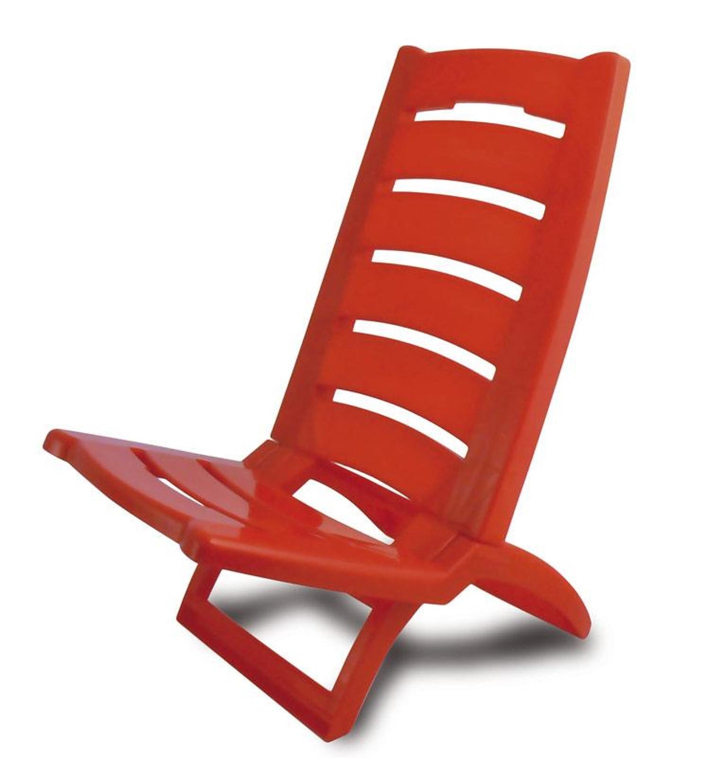 Chaise de plage pliante Adriatic rouge