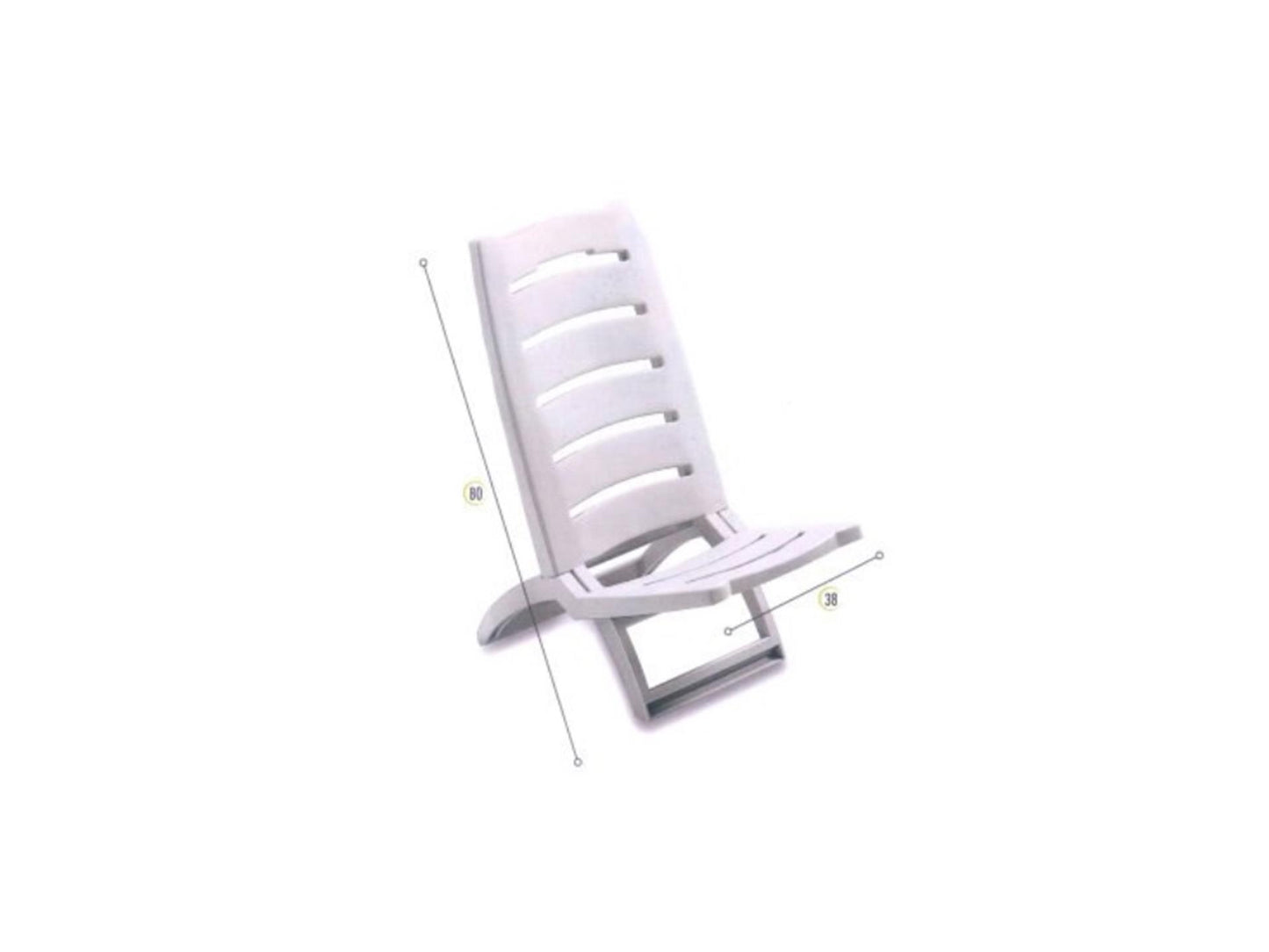 Summertime Summertime Beach chaise blanche
