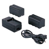 Falcon Eyes 2 X Batterie NP-F750 + Chargeur de batterie SP-CHG pour lampe LED