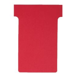 Tableau de planification de cartes à insertion en T carton 170g m2 92x15x120x80mm rouge