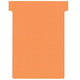 Cartes à insérer en T nobo taille 3 orange pack 100 pièces
