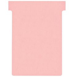 Cartes à insérer en T carton de planification 170g m2 92x15x120x80mm rose