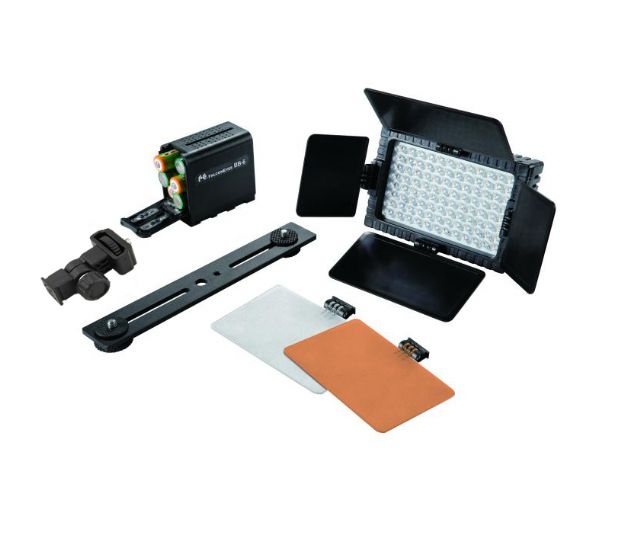 Falcon Eyes Set de Lampes LED Dimmable DV-96V-K1 sur Batterie