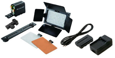 Falcon Eyes Kit de lampes LED Dimmable DV-96V-K2 avec batterie