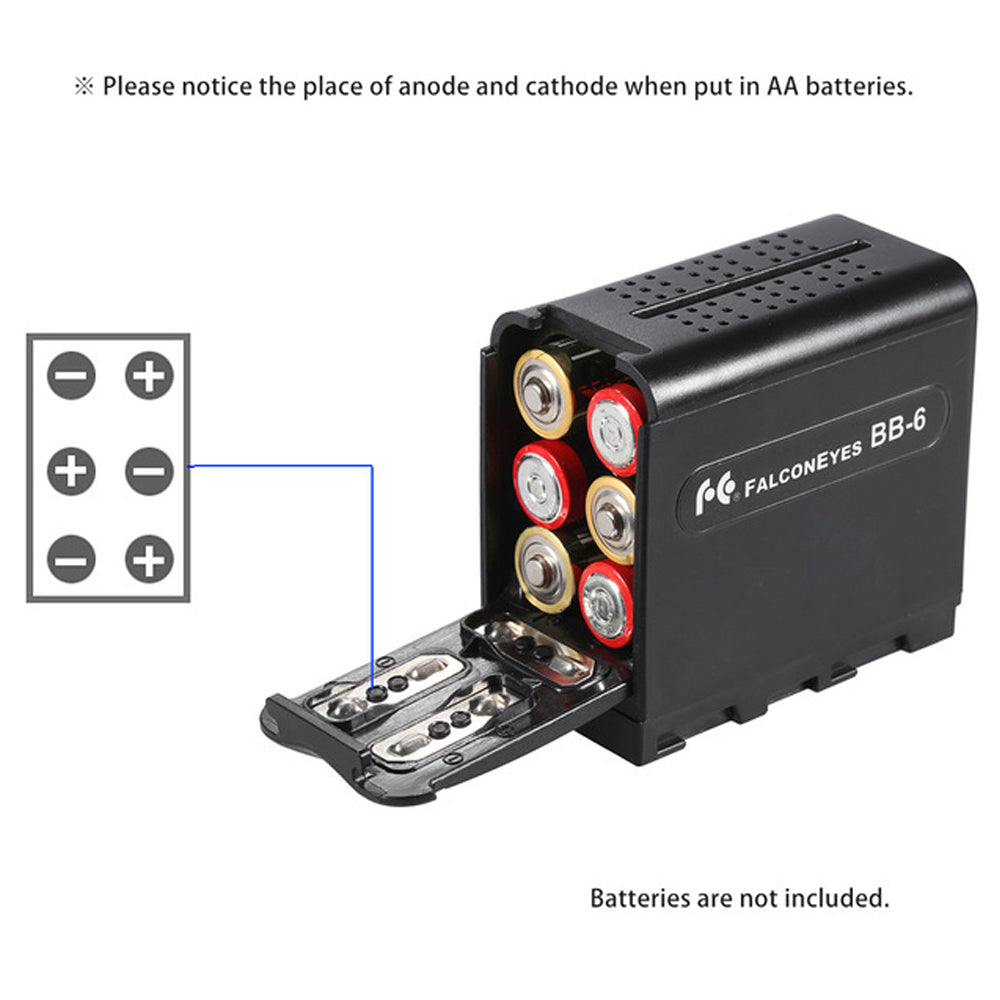 Porte-piles Falcon Eyes BB-06