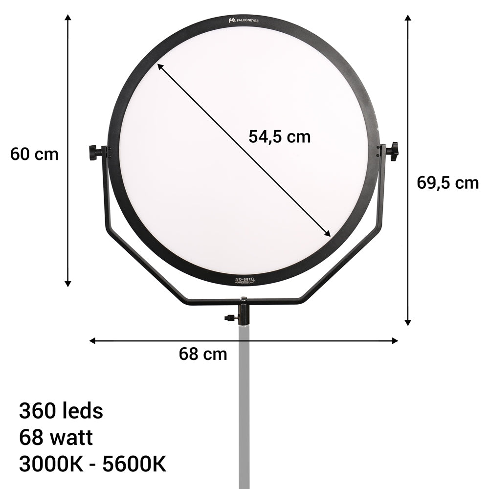 FALCON EYES BI-COLOR LED lampe Sophiz SO-68TD sur 230V