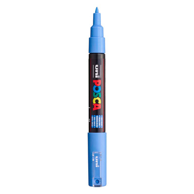 Marqueur peinture Uni posca 1mc bleu ciel - pointe conique - 1 mm